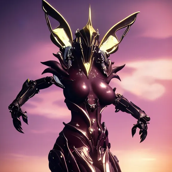 Prompt: cinematic bust shot of a beautiful saryn prime female warframe, that's a beautiful stunning hot anthropomorphic robot female dragon with metal cat ears, sassy pose, standing on the beach at sunset, detailed arms, sharp claws, streamlined white armor, pink skin, two arms, two legs, detailed warframe fanart, destiny fanart, macro art, dragon art, furry art, realistic digital art, warframe art, Destiny art, furaffinity, DeviantArt, artstation, 3D realistic, 8k HD, octane render