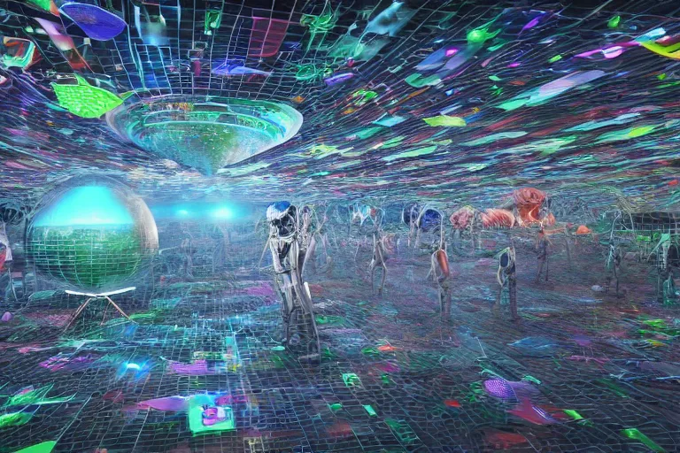 Prompt: 3 d rendered visualization depicting humanity's popularity with extraterrestrial cultures, digital display, highly detailed, full color, crisp detailed 3 d render