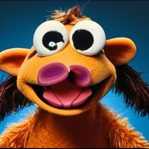 Image similar to sid from ice age in the muppet show