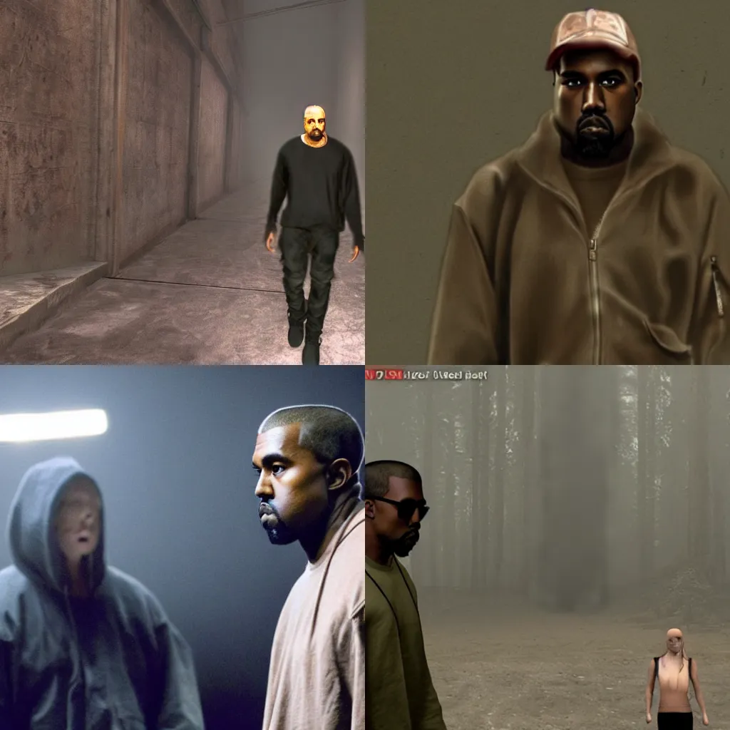 Prompt: Kanye West in Silent Hill 2
