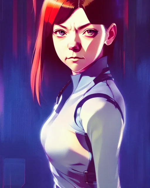 Image similar to Anime as Natalie Dormer, realistic shaded Perfect face, fine details. Anime. realistic shaded lighting poster by Ilya Kuvshinov katsuhiro otomo ghost-in-the-shell, magali villeneuve, artgerm, Jeremy Lipkin and Michael Garmash and Rob Rey