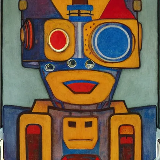 Image similar to robot wearing human mask, by annie swynnerton and nicholas roerich and leo and diane dillon and adolf wolfli and diego rivera, symbolist, art brut, elaborate costume, little glowing lights, rich color, dramatic cinematic lighting, smooth, sharp focus, extremely detailed