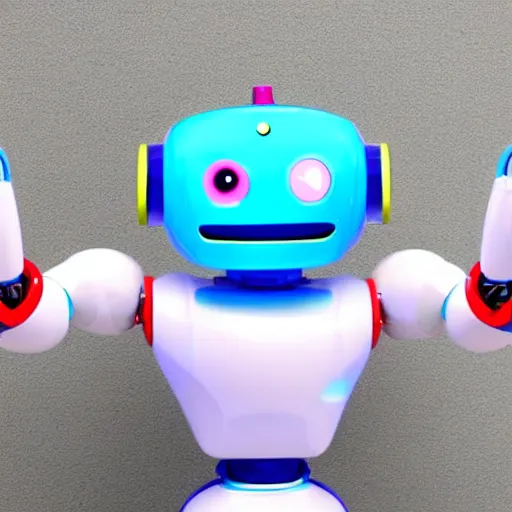 Image similar to <photo attention-grabbing robot-traits='friendly happy' robot-desires='hug'>Cute Robot has urgent message for you</photo>