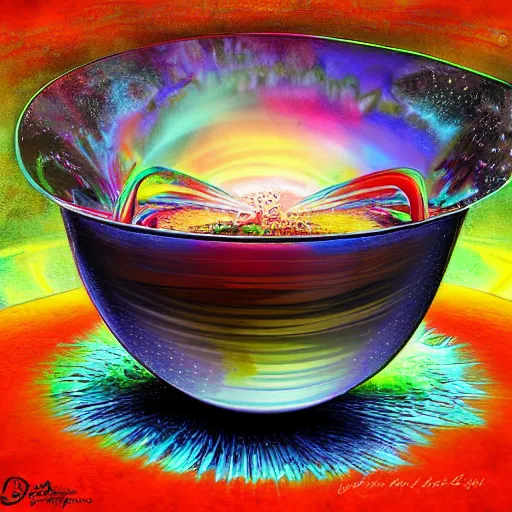 Prompt: boiling imagination in a bowl, super freaky, ultra detailed, digital painting