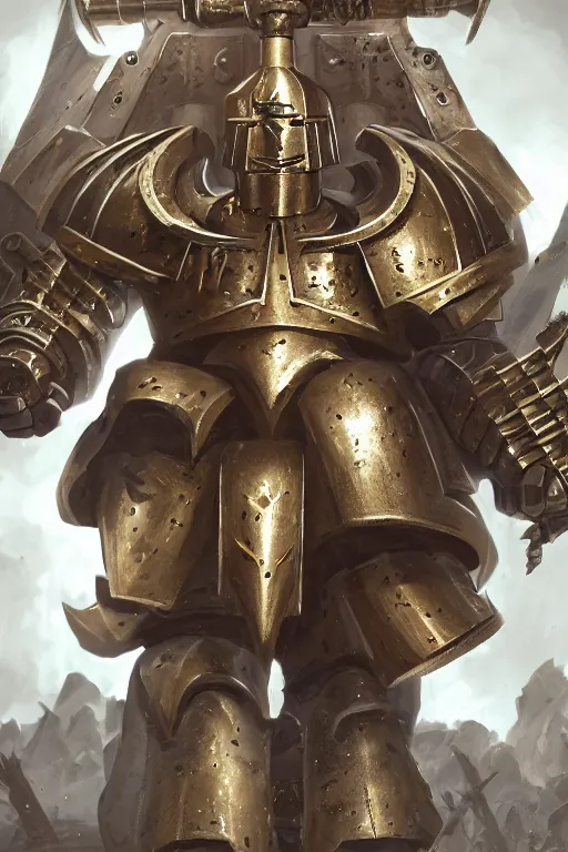 Image similar to armor portrait heros warhammer 4 0 k horus heresy fanart - the primarchs emperor by johannes helgeson animated with vfx concept artist & illustrator global illumination ray tracing hdr fanart arstation zbrush central hardmesh 8 k octane renderer comics stylized