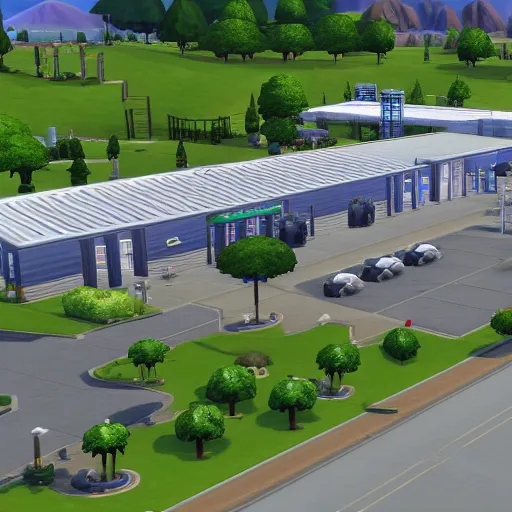 Image similar to Costco in sims 4