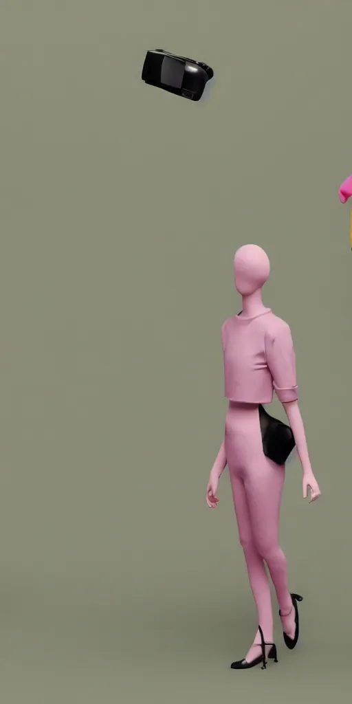 Image similar to 3d matte render, VR goggles, mannequins, dj rave party, Hsiao-Ron Cheng, pastel colors, hyper-realism, pastel, polkadots, minimal, simplistic, amazing composition, vaporwave, wow, Gertrude Abercrombie, Beeple, minimalistic graffiti masterpiece, minimalism, 3d abstract render overlayed, black background, psychedelic therapy, trending on ArtStation, ink splatters, pen lines, incredible detail, creative, positive energy, happy, unique, negative space, pure imagination painted by artgerm