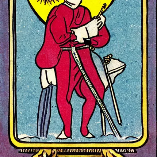 Prompt: tarot card of don giovanni