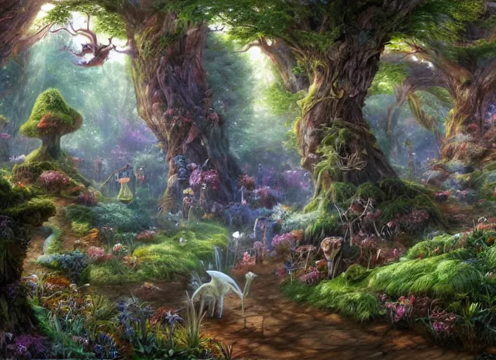 desktop background, magical fantasy forest, magical | Stable Diffusion ...