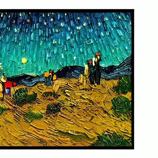 Image similar to every life has music today, painting in the style of van gogh