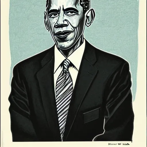 Prompt: a portrait of Barak Obama drawn by Robert Crumb-n 9