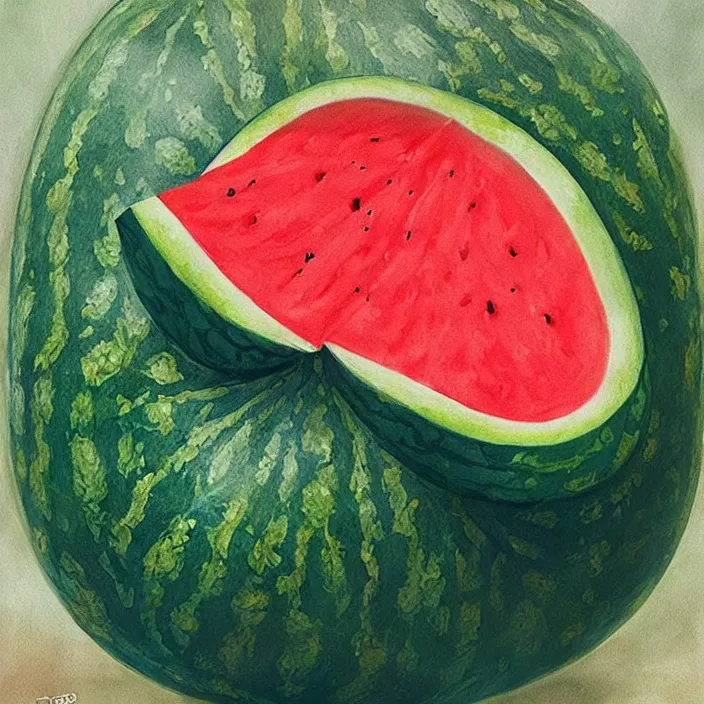 Prompt: jack black as a watermelon, 8 k,