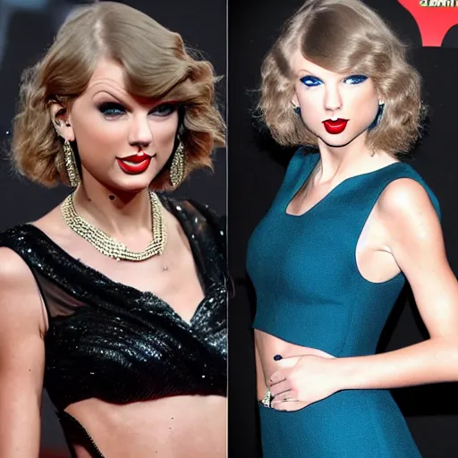 Image similar to 90 year old taylor swift