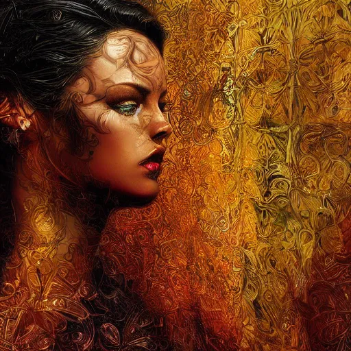 Prompt: Lecturer and her crowd, rear facing, backlit, intricate, detailed digital art by Karol Bak