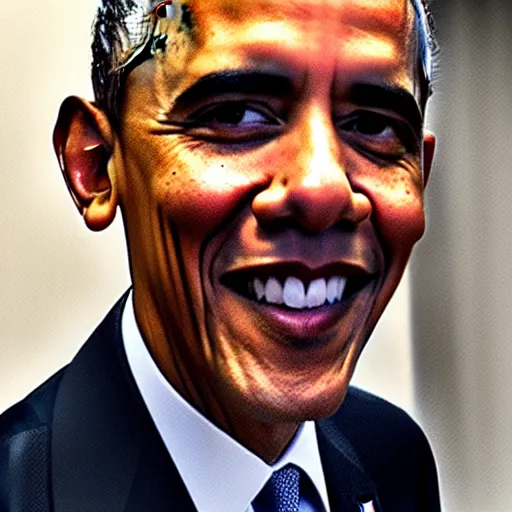 Image similar to Selfie photograph of Barack Obama, 8k,