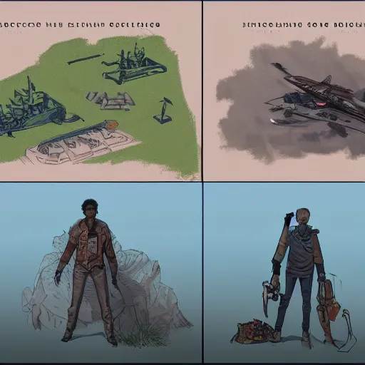 Image similar to Disco Elysium concept art