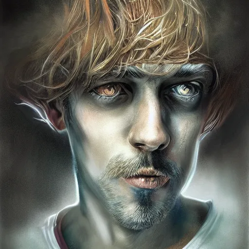 Image similar to portrait of shaggy, by lise deharme