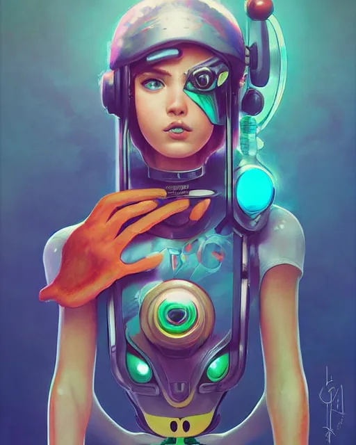 Image similar to lofi BioPunk Pokemon Pikachu portrait Pixar style by Tristan Eaton_Stanley Artgerm and Tom Bagshaw,