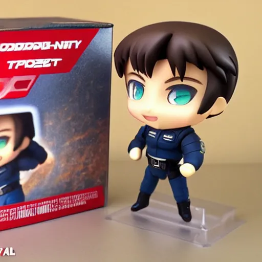 Image similar to tom cruise as nendoroid as a jet pilot as nendoroid action movie as nendoroid, kodak film