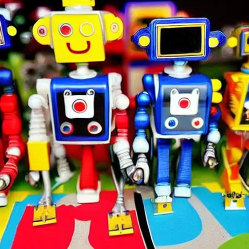 Image similar to robots having a cool party birthday party, highly detailed