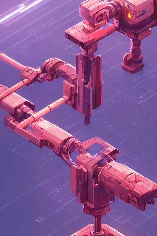 Prompt: Isometric Complex AI robot structure, by Jesper Ejsing, RHADS, Makoto Shinkai and Lois van baarle, ilya kuvshinov, rossdraws global illumination