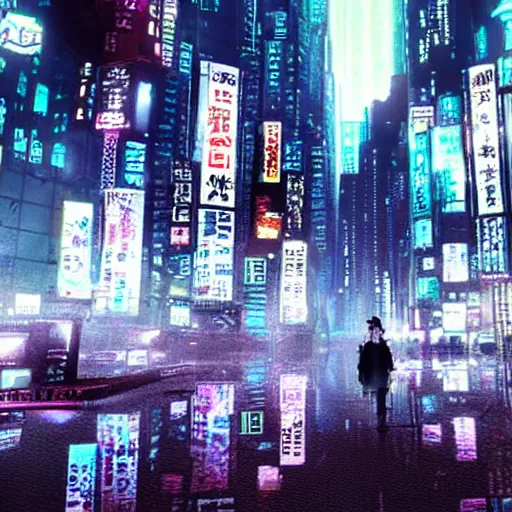 Prompt: the underground, Neo-Tokyo, cyberpunk