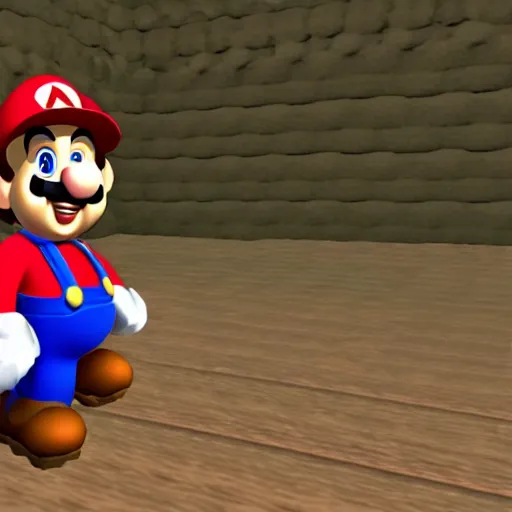 Image similar to danny devito, mario 6 4 screenshot