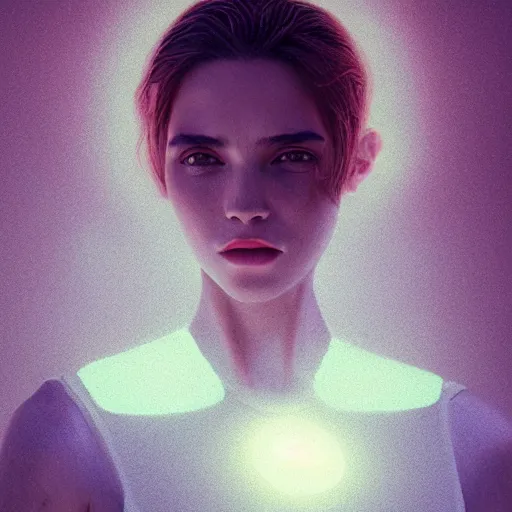 Image similar to portrait art of female angel by alessio albi 8 k ultra realistic, lens flare, atmosphere, glow, detailed, intricate, full of colour, cinematic lighting, trending on artstation, 4 k, hyperrealistic, focused, extreme details, unreal engine 5, cinematic, masterpiece