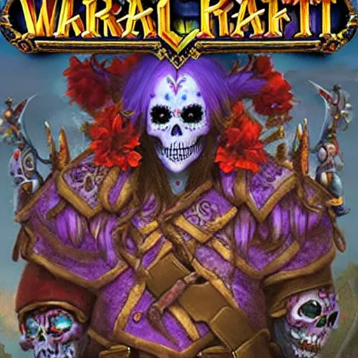 Prompt: world of warcraft dia de los muertos