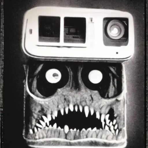 Prompt: a polaroid of the scariest monster ever depicted, 1 9 7 4