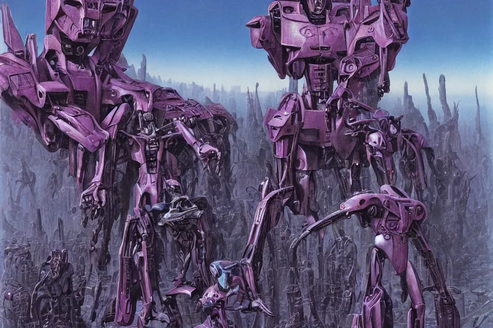 Prompt: transformers, wayne barlowe.