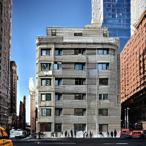 Image similar to the coolest building in new york, architecture