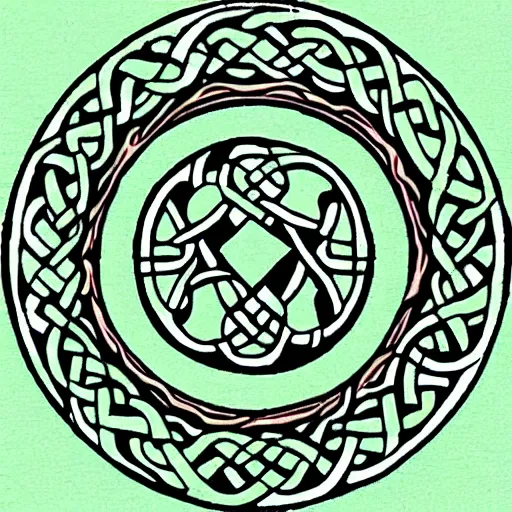 Prompt: God, celtic art style