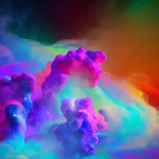 whimsical cotton candy, rainbow colors, swirling | Stable Diffusion ...