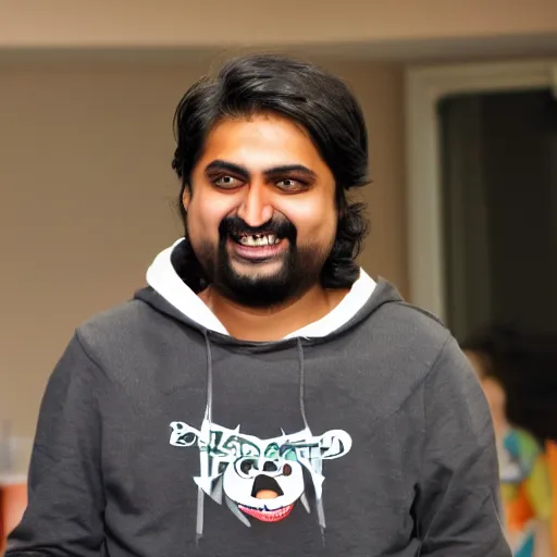 Image similar to Mutahar laughing