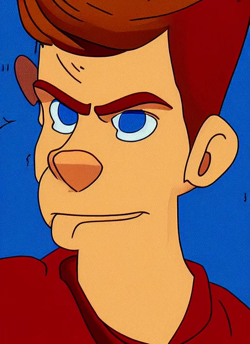 Prompt: philip j. fry photograph dslr photorealistic studio lighting ektachrome detailed intricate face detail