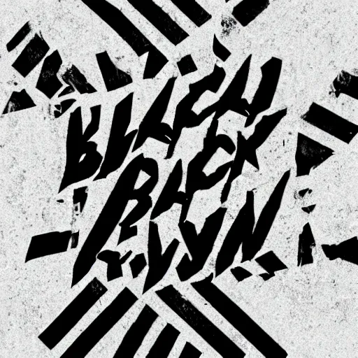 Image similar to black on white graphic design in style of eric hu, y 2 k,