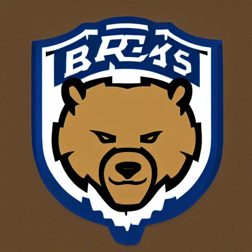 Image similar to concept logo design for a grizzley bears football team