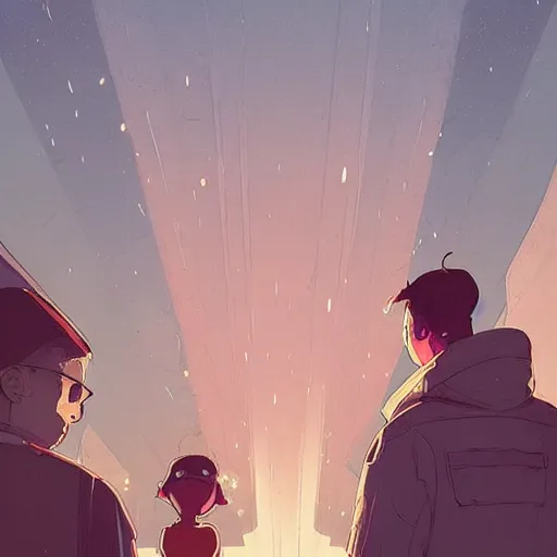 Prompt: by moebius and atey ghailan. poor main's story