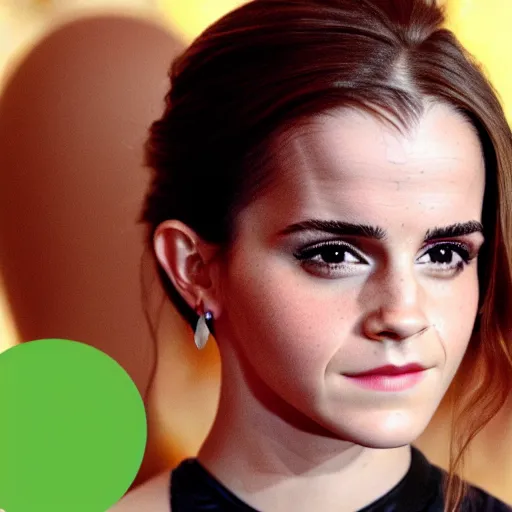 Image similar to emma watson as an avocado