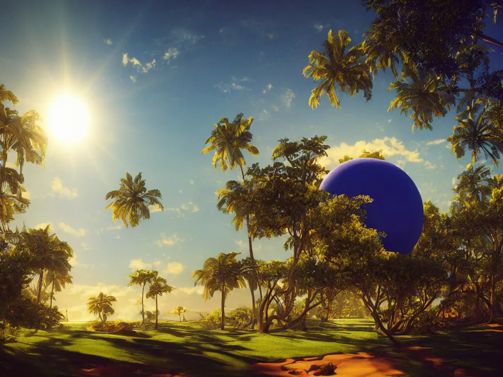 Prompt: sunlight study, the universe is a spheroid region 7 0 5 meters in diameter, art nouveau, kauai, by martin johnson heade and ( ( ( ( ( lisa frank ) ) ) ) ), 8 k, sharp focus, octane render