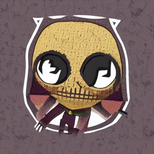 Image similar to darklord amdusc in the style of little big planet