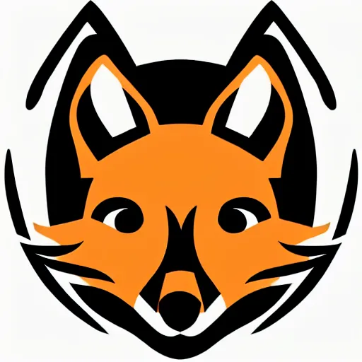 Prompt: a vector logo of a fox with candle head