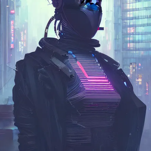 Prompt: portrait of a cyberpunk ninja, futuristic cyberpunk tokyo night, sci - fi and fantasy, intricate and very beautiful, highly detailed, digital painting, artstation, concept art, smooth and sharp focus, illustration, art by tian zi and wlop and alphonse mucha