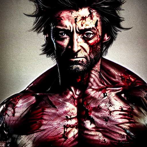 Prompt: Hugh Jackman as a Zombie Wolverine, very detailed, 4k