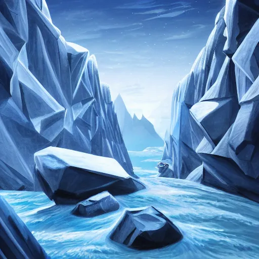 Prompt: epic masterpiece of confrontation between man and diamond mountain spirit Antarctica, gift of birth, origin mythos, astounding beauty, cinematic, establishing shot, extremely high detail, photorealistic, cinematic lighting, intricate line drawings, 8k resolution