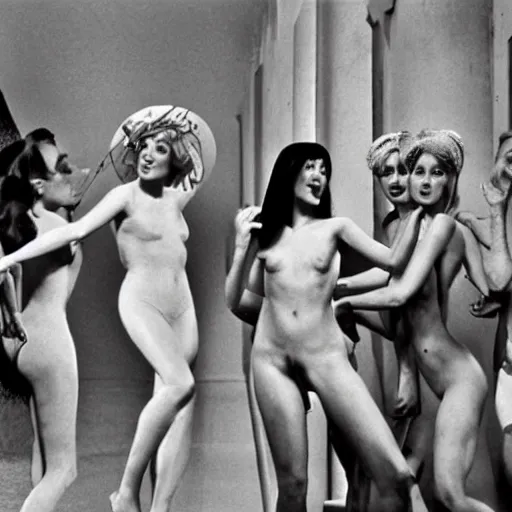 Image similar to scene of the demoiselles de rochefort by jacques demy