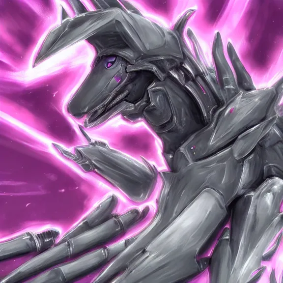 Image similar to very close up foot pov shot, hyperdetailed elegant beautiful stunning, anthropomorphic mecha female dragon, showing detailed dragon paws to camera, sharp claws, soft pads, sharp silver armor, fuchsia skin, anthro dragon art, warframe destiny fanart, furry paws furry, furaffinity, deviantart, octane, ekasportal