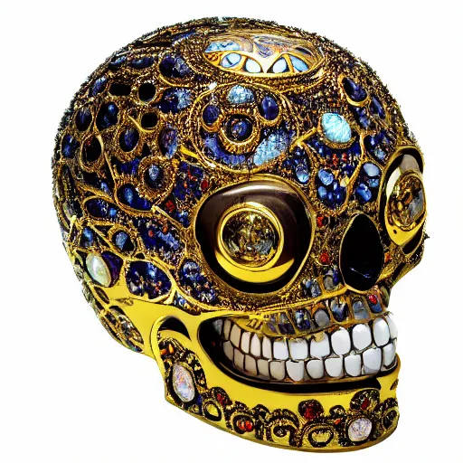 Image similar to an ornate faberge skull