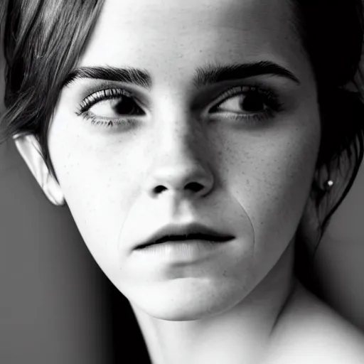 Image similar to emma watson, half japanese, portrait, close up, shallow depth of field, award winning,